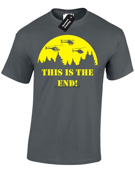 

this is the end mens t shirt film apocalypse now vietnam war helicopter army