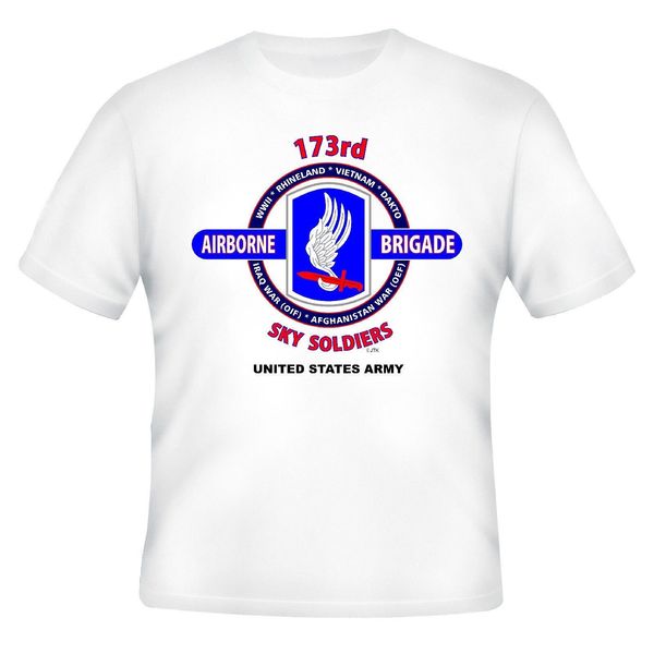

men t shirt fashion 173rd airborne brigade & vietnam veteran army unit & 2-sided shirt summer t-shirt