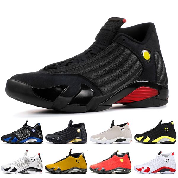 

last srelease fashion jumpman 14s mens basketball shoes defining moments spm black blue university gold red suede sneakers