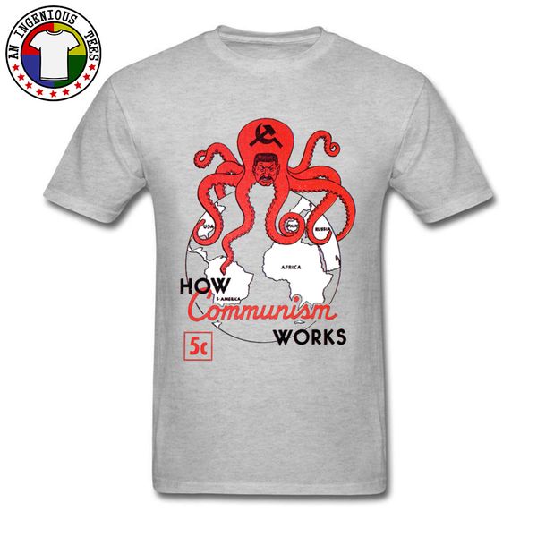 

cccp stalin cthulhu ocs drolly comic t shirt mens printed tshirt 100% cotton anti communist propaganda father's day