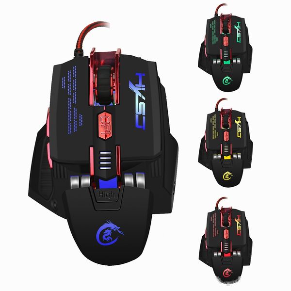 

wired mechanical gaming mouse with 4 adjustable dpi 7 programmable macro definition gaming mouse.gaming mice
