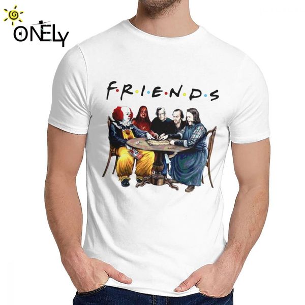 

stephen king horror characters friends t shirt fashion crewneck picture custom man cotton plus size tee