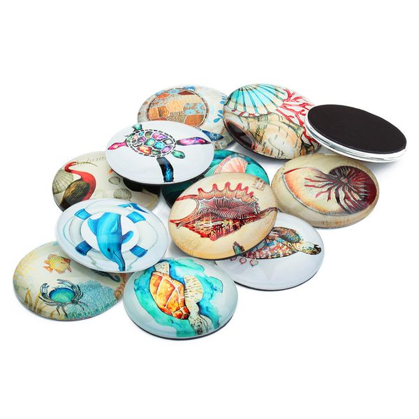 

20x 12мм ocean style стеклянный купол flatback кабошон приукрашивание scrapbooking