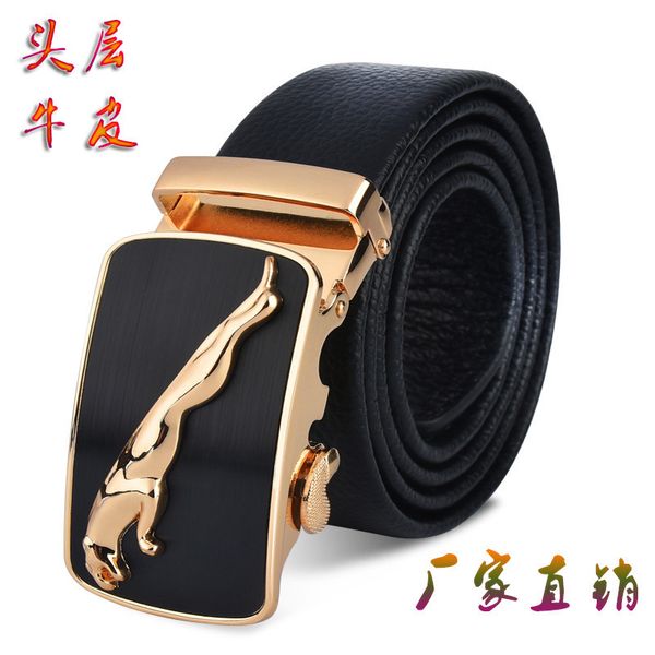 

Authentic Hot Selling Full-Grain Leather Mens Automatic Checkoff Leather Belt Wholesale Belt Waistband Korean Manufacturers Wholesale