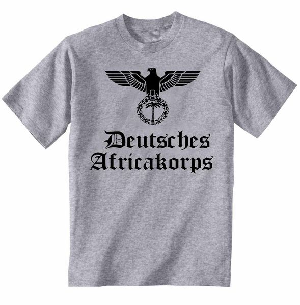 

2019 new summer cool t-shirt deutsches africakorps germany wwii - new cotton grey t shirt