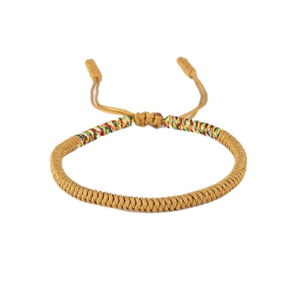 

bracelet national style pure hand-woven color bracelet lucky red rope simple and elegant accessories delicate charm high quality, Golden;silver
