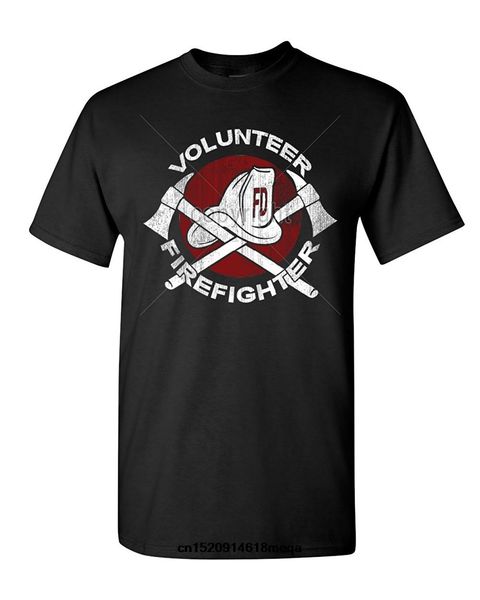 

t shirt volunteer firefighter t-shirt helmet fire rescue hero men t shirt
