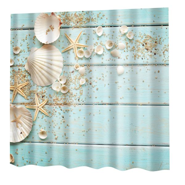 

digital printed shower curtain with 12 hooks ring bathroom home decorations