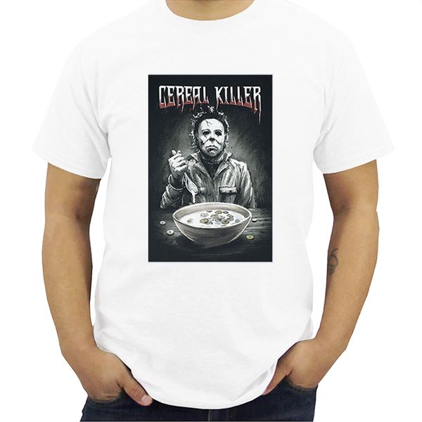 

майкл майерс хэллоуин cereal убийца horror футболка прохладный повседневная pride футболка мужчины новая мода tshirt повседневная одежда str