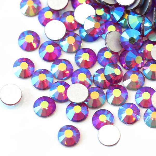 

nail art decorations all sizes siam ab glass crystal rhinestone glitter strass non fix rhinestones for nails h0060, Silver;gold