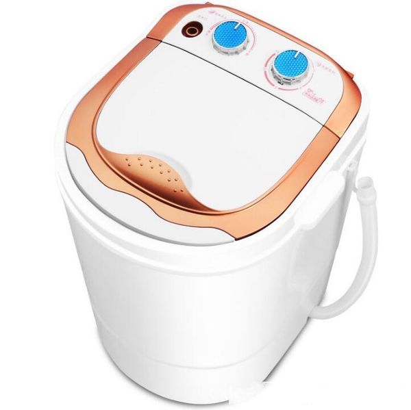 

single-tube small mini semi-automatic single barrel small washing machine with one body drainage mode drainage door opening method open type
