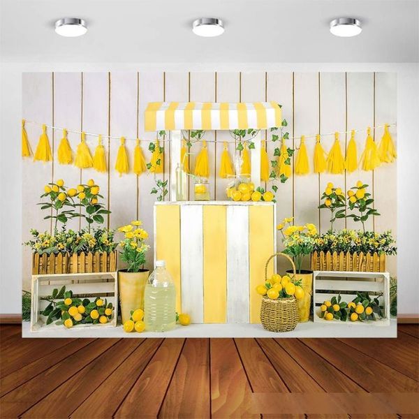 

pgraphy backdrop lemon fruit birthday party decoration white wooden baby newborn portrait p background for p studio