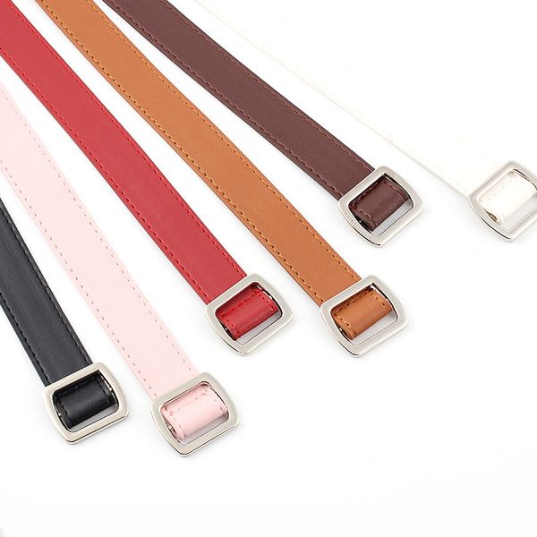 

2020 womens imitation leather belt luxury strap female waistband fashion vintage buckle belt, Black;brown