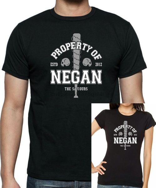 

mens + womens walking dead propery of negan t-shirt . sizes up to 5xl