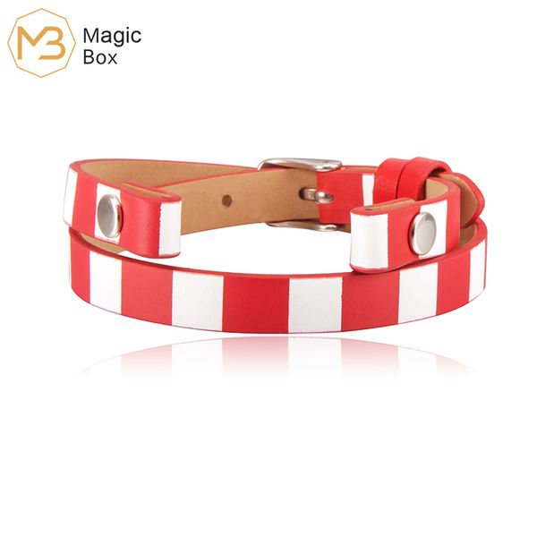 

tennis genuine leather wrap bracelet for women, Golden;silver