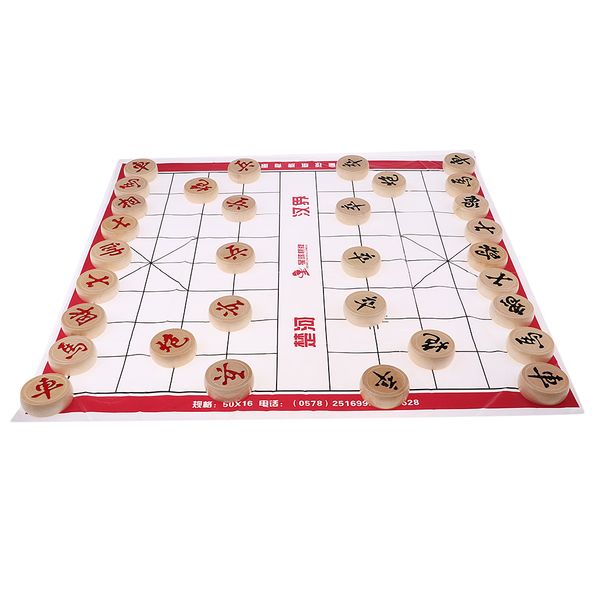 

wooden traditional chinese chess travel game puzzle game set xiangqi