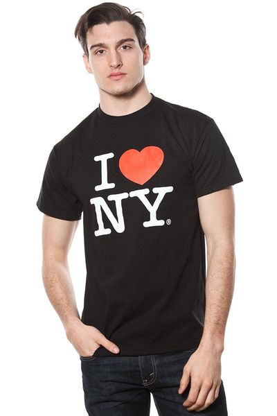 

mens i love ny short sleeve t shirt black 016098
