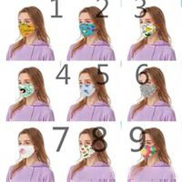 

anti dust protection mouth mask face mascarilla reusable respirator summer palm wave cotton cloth can put pm2.5 filter 5 88by b2