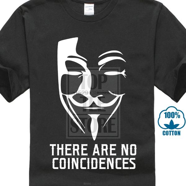 

cool funny t shirt tees there are no coincidences v for vendetta inspired printed t shirt funny casual clothing