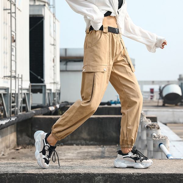 

cargo pants women harajuku style pants women loose harlan style spring and summer casual straight sweat, Black;white