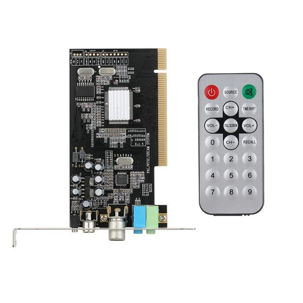 

computer cables & connectors pci internal tv tuner card mpeg video dvr capture recorder pal bg i ntsc secam pc multimedia remote