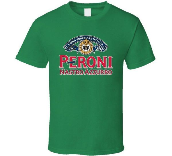 

peroni nastro azzurro italian beer t-shirt wholesale o neck tee shirt