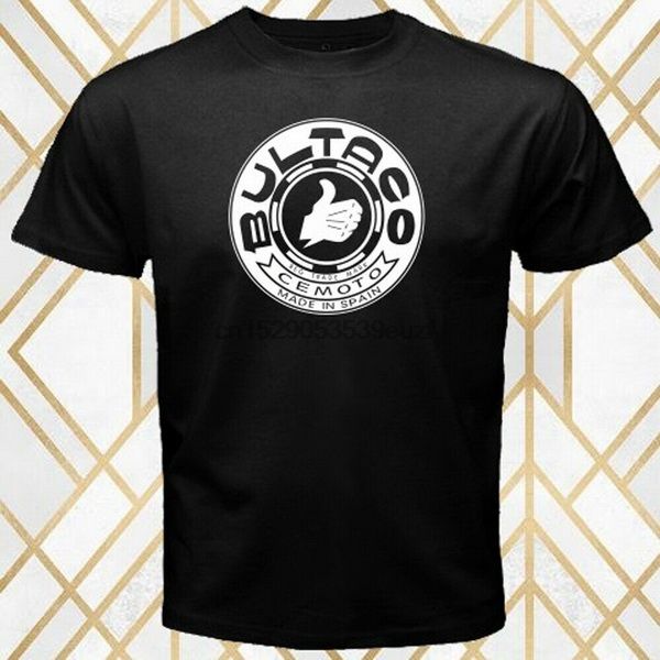 

bultaco spain motocycle company logo men black t-shirt size s - 3xl style tee shirt