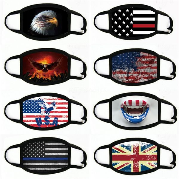 

черепа cotton printed маска pale америка stars флагов dust resistion mascarilla стиральной печать шаблон веревочные clasic маска # 854, Black