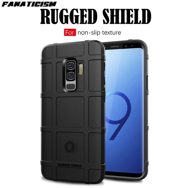 

rugged shield soft silicone armor phone cases for samsung galaxy s8 s9 plus s8plus s9plus case thicken tpu shockproof capa back cover