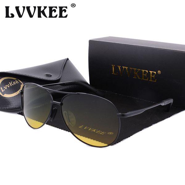

lvvkee 2020 anti glare polarized sunglasses men's day night vision goggles driver sun glasses uv400 oculos women gafas de sol, White;black