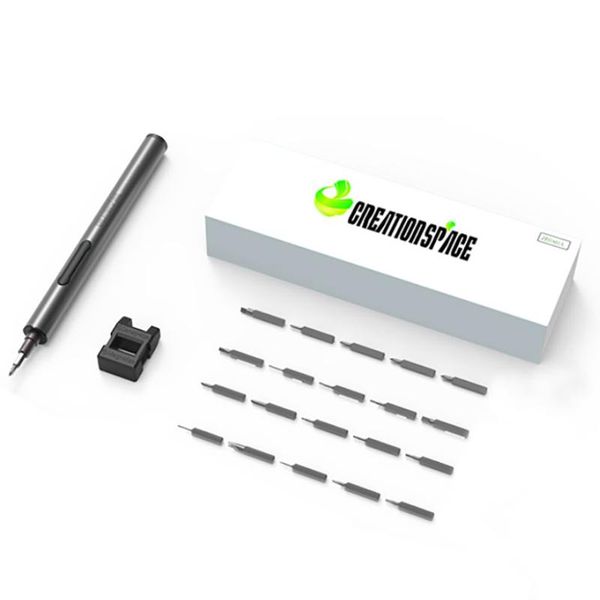 

mini electric screw driver with magnetic bits for repairing mobile phones computers watches aaa battery powered return