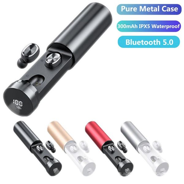 

b9 tws wireless bluetooth earphone fashion waterproof headphones led display hifi sport with mic earbuds gaming music headset