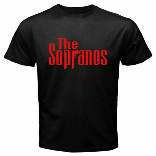 

new the sopranos crime drama tv series logo men black t-shirt size s-5xl(1