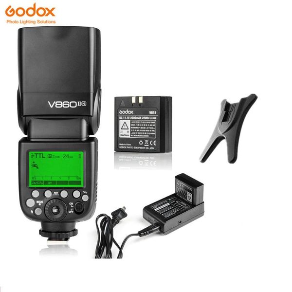 

godox ving v860ii v860ii-s/n/c/f/o gn60 e-ttl hss 1/8000 li-ion battery speedlite flash for