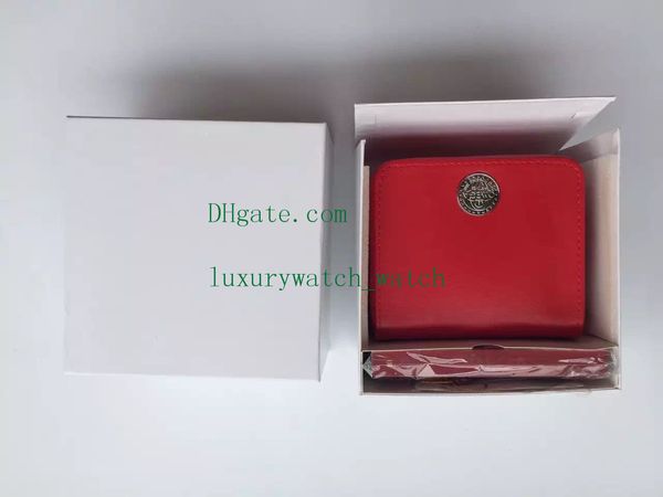 Novas caixas vermelhas Assista Cartão de livreto e Papers Leatherette em English Relógios James Bond Inner Outer Homens WristWatch Box