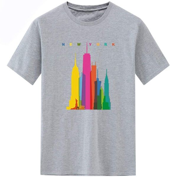 

men's new york city short sleeve t shirt new 2018 summer casual t-shirt printing selling 100 % cotton