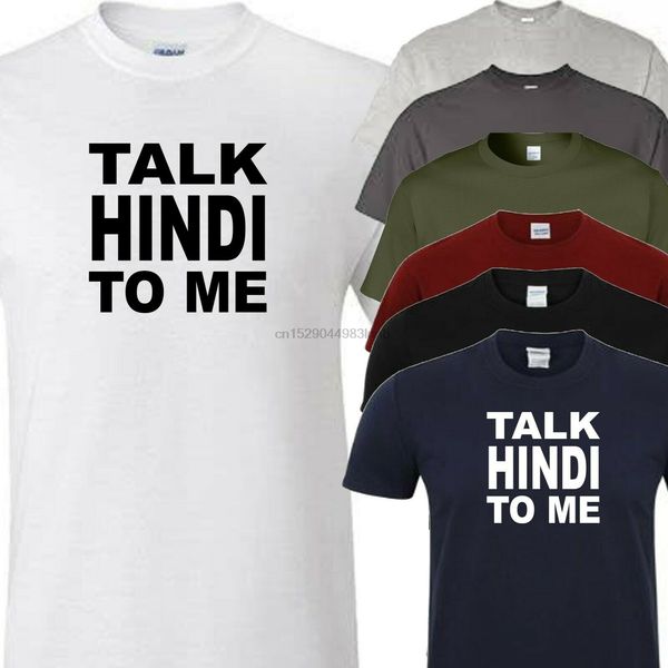 

talk hindi to me t shirt (add size and colour from menu