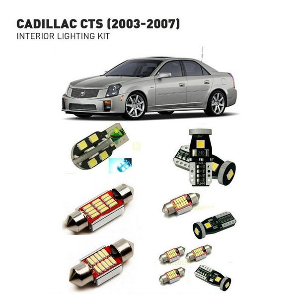 

внутреннее освещение для cts 2003-2007 15pcs / lot автомобиль стилизации ксенон белый canbus package kit led