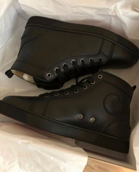 

white,black calf leather high sneakers shoes,men's red bottom shoes men,women elegant designer casual shoes party wedding