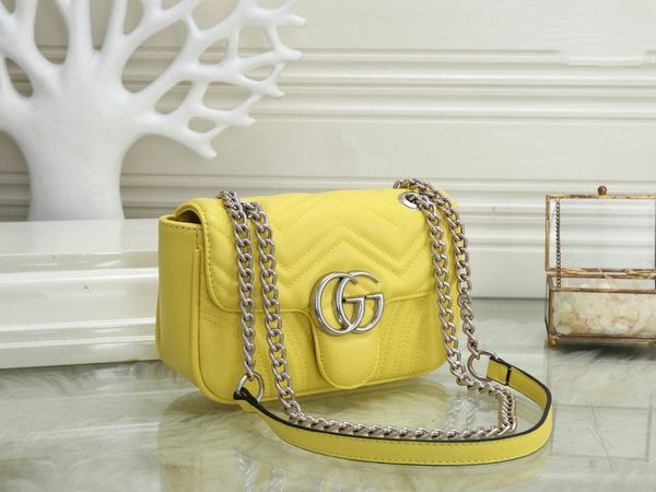 

luxurys designers bag genuine new trendy leather handbag texture messenger bag lv louis vuitton chain bag 22*7*14