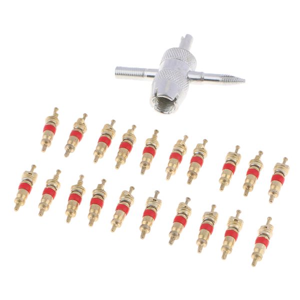 

21pcs tire tyre valve stem core with head valve core remover