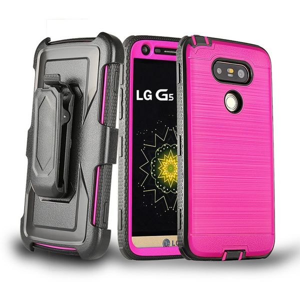 

robot brushed case for zte blade zmax pro 2 z982 metropcs for lg v20 hybrid armor defender cover with belt clip