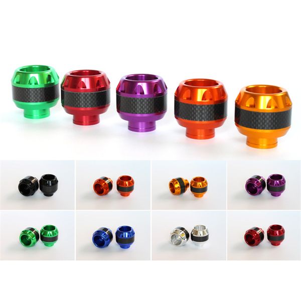 

1 pair universal motorcycle crash pad cnc aluminum falling protection dirt bike motocross frame slider for r6 protector