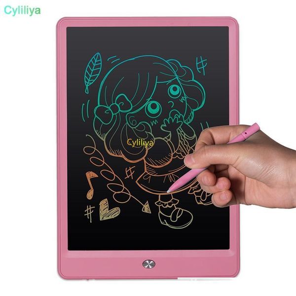 

cgjxs 10 inch drawing board writing tablet lcd high light blackboard paperless notepad memo handwriting pads with upgraded pen gift for kids