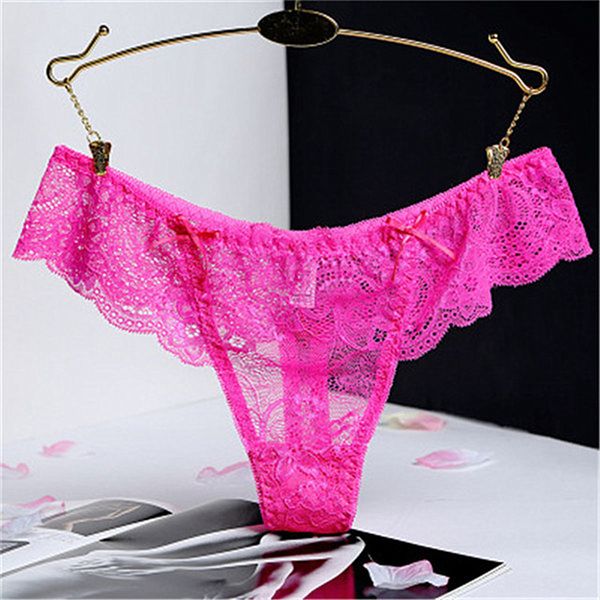 

women's panties thongs lace underwear briefs soft girls sheer transparent gallon & tangas g-string, Black;pink