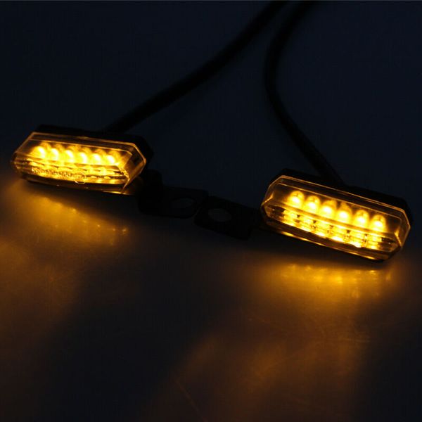 

индикаторы лампы огни amber dc 12v сигнал поворота 2 шт. набор мини-светодиодов мини