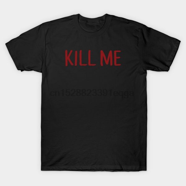 

мужчин с коротким рукавом футболки kill me typography t shirt женщины тенниска
