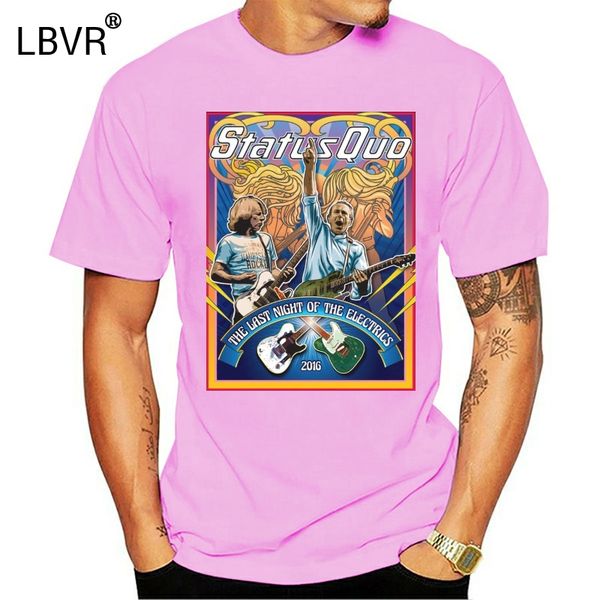 

status quo the last night of the electrics tour t-shirt size s-to-3xl men summer style funny casual brand t shirts top