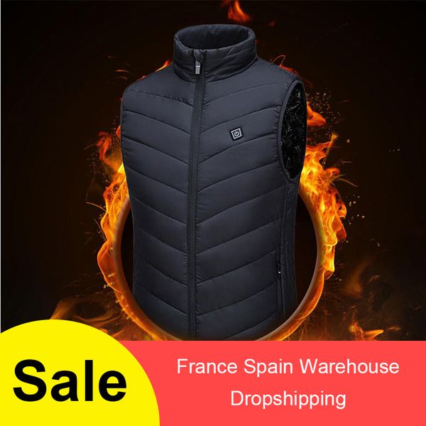 

outdoor t-shirts winter men women usb infrared heating vest control temperature camping hiking golf warm jacket riding, Gray;blue