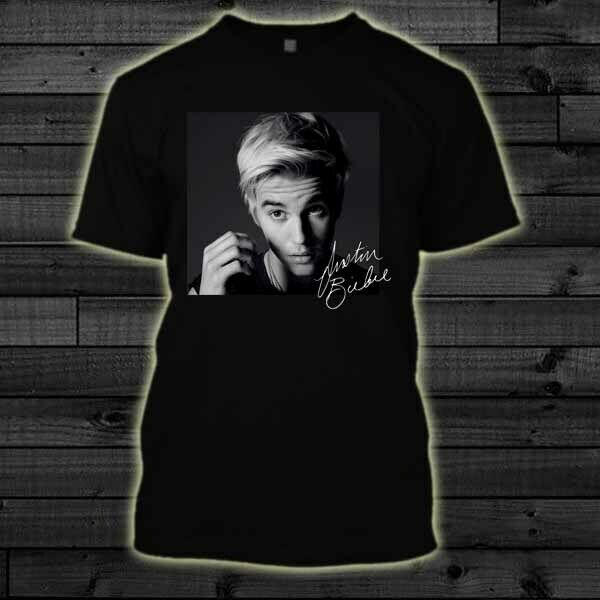 

justin bieber sign black mens t-shirt cotton size s-2xl new mens spring summer dress short sleeve casual